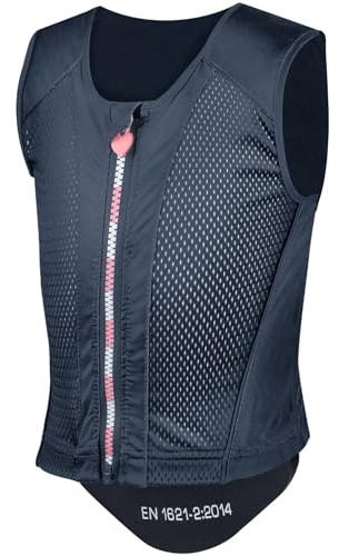 RL24 - Kinder Rückenprotektor P24 Flex Lucky Swing – Protektorenweste aus Hightech-Materialien – Reiter Schutzweste – atmungsaktiv & leicht – Unisex Reitweste in Nachtblau – Gr. M (Kinder)