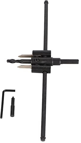 Verstellbarer Lochsägen-Bohrersatz 30–300 mm | Hartmetallspitze für Holz/Kunststoff/Gips | Kreisschneider aus legiertem Stahl für elektrische Bohrmaschinen und