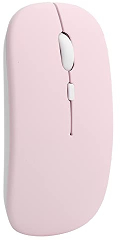 Keenso Ratón Inalámbrico 5.0 Silencioso 2,4 GHz Accesorios de Ordenador Portátil para Biblioteca Dormitorio Rosa