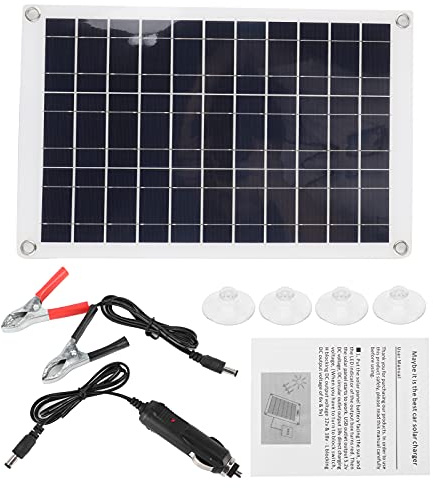Panneau solaire portable 100 W monocristallin, panneau solaire à haut rendement de 23% de conversion avec sortie USB, conception sans cadre étanche IP65 pour voiture, camping-car,
