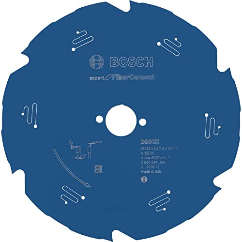 Bosch Professional 1x Kreissägeblatt Expert for Fiber Cement (für Faserzement, Sägeblatt Ø 235 x 30 x 2,2 mm, Zähne 6, Zubehör Kreissäge)