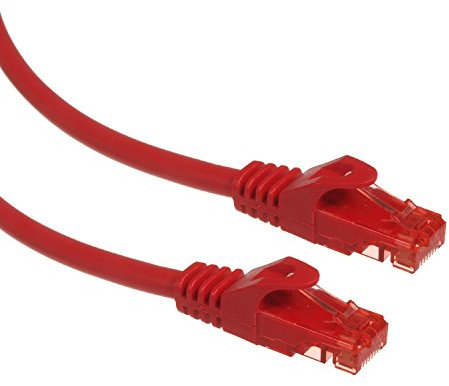 Maclean MCTV Ethernet cable Network cable Patch cable 2x RJ45 UTP cat 6 Network Lan cable 1,000 MBit/s (3m, Red)