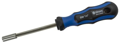 Dönges Bit-Handhalter mit Magnet, 1/4'-Antrieb, 2-K-Heft, 220 mm (Bithalter Bitshalter Magnetbithalter Magnethalter Universalhalter Bits-Handhalter)
