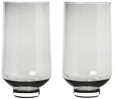 blomus 63919 FLOW Trinkgläser, Glas, Rauch
