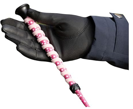 HySCHOOL Cravache d'équitation en forme d'étoile en, Rose, 25.5in