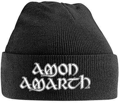 Amon Amarth Mütze Beanie Band Logo Nue offiziell Schwarz One Size