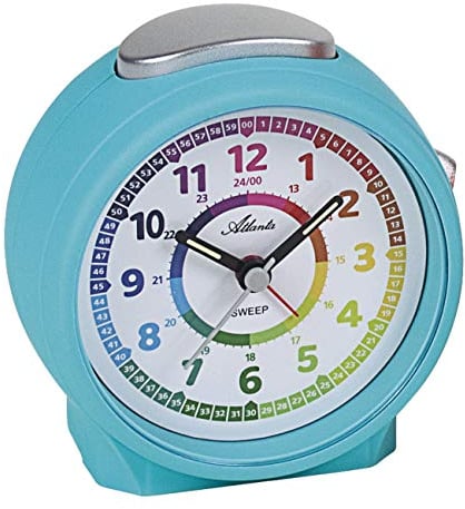 Atlanta Kinderwecker Jungen ohne Ticken Analog Blau - 1999-5