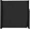 Outsunny Toldo Lateral Retráctil Exterior Pantalla de Privacidad contra Sol Viento Visión para Jardín Patio Balcón Tejado Hecho de Aluminio Poliéster Montar Utilizar Fácil 350x180(LxAn) Gris