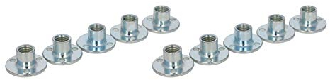 MroMax M8 11 mm 10 Pz Testa Piatta Dado a T Foro Brad in Acciaio al Carbonio Base Rotonda Vite