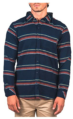 M Portland Stripe Flannel Hood