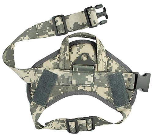 Homeilteds Tactical Hundeweste Jagdhundekleidung 1000D Nylon Armee Polizei Haustiere Weste Military Kampftraining Harness for Service-Hund Waistcoat (Color : ACU, Size : L)