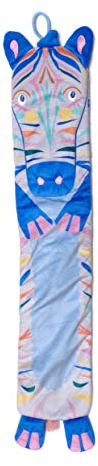 三次元マスク Wild Warmers Kid's Zebra Animal Print Hot Water Bottle (61cm x 12cm, PVC-Free, 1L)