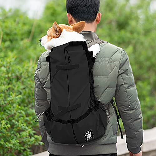 1–25 kg Hundetragetasche mit Kordelzug, belüfteter Haustier-Rucksack für kleine, mittelgroße Hunde, tägliche Welpen-Tragetasche für Spaziergänge, Outdoor, Sicherheit, bequem, leicht
