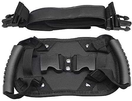 Powerful Motorcycle Pillion Grab Handle, No Slip Motorcycle Scooter Passenger Safety Belt Adjustable Passenger Rear Seat Strap Grip Belt