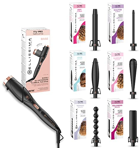 Bellissima Multifunktions-Haarstyler GT22 100 + Lockenstab Soft Curls für Kombi-Haarstyler + Sculpted Curls + Loose Waves + Glamour Waves + Zubehör Mermaid Waves +Hollywood Waves