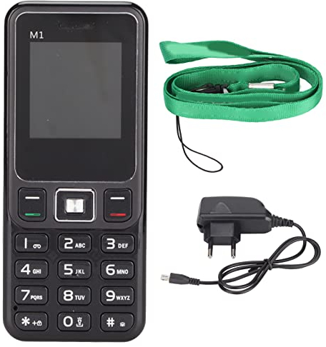 ciciglow M1 Entsperrtes Senioren-Handy, 1,44-Zoll-Bildschirm, 2G, Dual-SIM, 16 GB, Schwarz