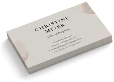 Visitenkarten | 350 g Qualitätsdruck | 1-seitig | Text sofort anpassen | 85 x 55 mm | sofort gestalten | Design Moon | hochwertig (250 Stück)