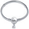 Damen Armband 925 Sterling Silber, Armbänder mit Herz Verschluss Moments Schlangen Gliederarmband Armkette Valentinstag Muttertag Geburtstags Weihnachten Geschenk für Frauen Freundin Mama