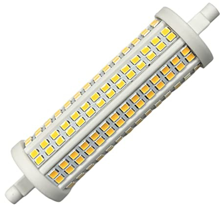 R7S 118mm dimbar LED-lampa, 20W=250W 2500lm, diameter 30mm, ljusvinkel 360° (1, Varmvit 3000K)
