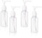 4 Stück 50ml Pumpspender Transparente Airless Pumpflasche Reise Spenderflasche Kunststoff Pumpflasche Leere Luftreiseflaschen Plastikflaschen für Kosmetik Shampoo Creme