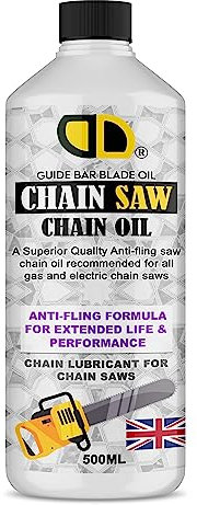 500ml | Chainsaw Chain & Bar Oil For All Makes & Models, Premium Lubricant, Anti Rust Chainsaw Chain Oil, Non Toxic Lubricating Bio Mineral Oil (500ml)