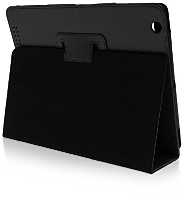 Klassische Hülle für das 9.7 Apple iPad 2012 (3. Generation) in SCHWARZ [passend für Modell A1403, A1430, A1416]