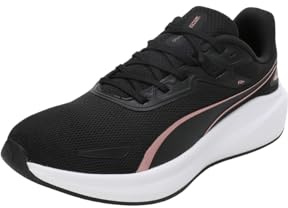 PUMA Unisex Adults Skyrocket LITE Road Running Shoe, PUMA Black-PUMA White-Rose Gold, 6 UK