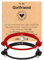 TERRISHE Bracelets de couple en Forme de Cœur Magnétique, Cadeaux de Couple pour Sa Petite Amie, Aimant d'Amour, Bracelets Assortis en Corde Tissée à La Main, Cadeau d'Anniversaire, de Saint-Valentin