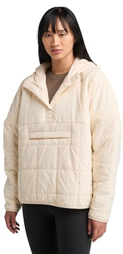 Timberland Women's TFO Lightweight Insulated Anorak Jacket, White Smoke, Large