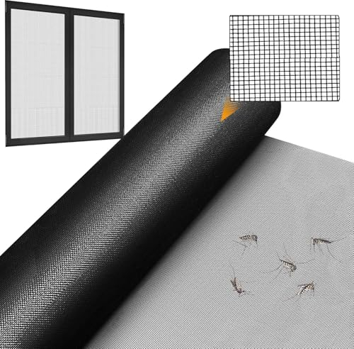 120 x 250 CM Zanzariera per Finestra, Rete Zanzariera Regolabile Zanzariere per Finestra Anti-Zanzariera, Zanzariera Finestra Net Nessuna Perforazione, per Interni e Esterni