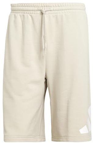 adidas Herren Essentials Big Logo French Terry Short, Wonder Alumina/White, S
