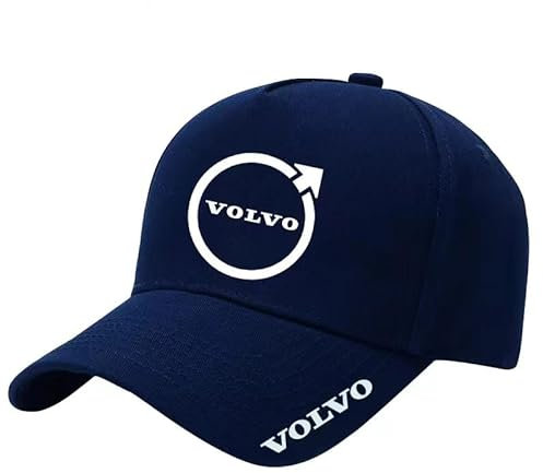 JIAAM Auto Basecap für Volvo EX30 2023 2024, Baseballkappe mit Auto Emblem Baumwolle Breathable Sonnenmütze für Herren und Damen Baseball Cap Unisex Outdoor Sport Cap Accessoires,A