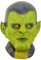 RONGYEDE-Hworks Dan Carroll Grüne Kopfbedeckung Latex Vollgesichtsmaske Cosplay Kostüm Requisiten für Halloween Party