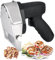 Cordless Electric Gyro Knife with 2 Blades and 2 Batteries, 80W Portable Kebab Slicer Shawarma Cutter, 0-8Mm Adjustable Thickness Kebab Cutting Knife Machine, for Turkish Kebab Lamb Turkey
