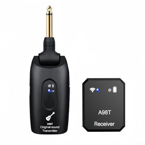 UTTASU Wireless in Ear Receiver Transmitter System 2.4GHz Low Latency Rechargeable Monitor for Studio Band Rehearsal Live Performance 100ft Range 8+ Hours Battery Life