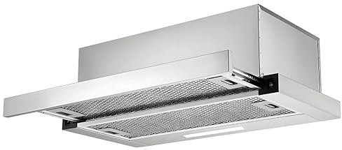 DHMYYXGS Hotte Aspirante 60cm,Hotte Cuisine Portable Hotte Aspirante,Hotte Tiroir Téléscopique,Hotte Efficace avec Evacuation,pour Cuisines Domestiques,Barbecues Intérieur Marmites Chaudes,60cm