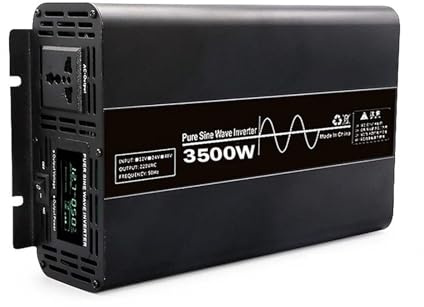 Inverter Onduleur Sinusoïdal Pur 3000 W 3500 W 4500 W Convertisseur 12V 220V 230V 24V 48V CC vers 220 V 110V CA Transformateur pour Voiture Convertisseur Tension(48V,220V(50HZ) EU,3.6KW)