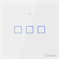 SONOFF Smart Light Switch, WiFi Smart Touch Switch Smart Wall Light Switch Works with Alexa and Google Home, APP Remote Control & 433MHz RF Control, Neutral Wire Required, White, 3 Gang, T1UK3C