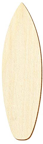 Holz Surfboard Surfbrett - Deko Basteln 3-50cm, Größe:30cm, Pack mit:1 Stück