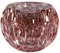 Decor Essentials Vintage Globe Metallic Candle Holder 11cm Rose Gold Silver (Rose Gold)