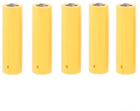 Buwei 5Pcs AA AAA Größe Dummy Fake Batterie Setup Shell Platzhalter Zylinderleiter