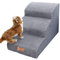 3 Stufen Hundetreppe für Kleine Hunde, Bounabay Abnehmbar Hunderampe, Waschbar Tragbar Leiter Haustiertreppe für Sofa Bett, Katzentreppe aus Schwamm, Hundetreppe 40 cm Hoch