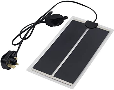 Reptile Heating Mat, Reptile Heat Pad Adjustable Temperature Control Terrarium Pet Tank Warmer Mat Pad for Small Animals Snake Turtle Tortoise Bearded Dragon Gecko (7W)