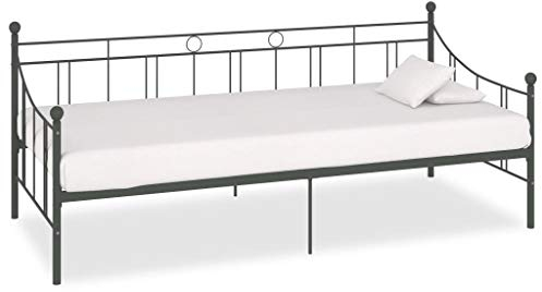 ZEYUAN Tagesbett USB, Schlafsofa, Schlafcouch, Sofabett, Polsterliege, Ausziehsofa, Bettsofa, Weinrot Stoff 90x200 cm