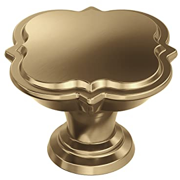 Amerock | Cabinet Knob |Champagne Bronze | 1-3/4 in (44 mm) Diameter Drawer Knob | Grace Revitalize | Kitchen and Bath Hardware | Furniture Hardware