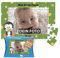 Fotopuzzle für Kinder mit Name und Foto Puzzle selbst gestalten - Mein kleines Puzzle mit Pinguin, Kinderpuzzle | 28 x 19 cm, 35 Teile in Kartonverpackung