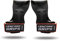 Encore Grips® Zughilfen für Krafttraining Fitness Bodybuilding Gewichteheben Kraftsport Lifting, mit Handgelenk Handbandage Gewichte Training Handschuhe Griffe Gym Equipment (Orange, M)