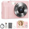 Cámara Digital, COLALY Cámara de Fotos con Enfoque Automático de 48MP 16X Zoom,Tarjeta 8GB, 1 Batería Recargable, 2,4 Pulgadas Mini Cámara para Niños Principiantes Adulto