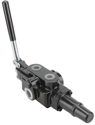 INPANOLS Hydraulic Log Splitter Valve 1 Spool, 25GPM 3626PSI Hydraulic Directional Control Valve, Hydraulic Loader Valve with Joystick Control Valve for Log Splitter, Small Tractors, Loaders