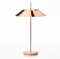 Lampe de Table Sans Fil en Métal, Lampe de Table Rechargeable 3600mA, Lampe de Bureau à Intensité Variable en Continu à 3 Couleurs, Lampe Portable pour Restaurants, Chambres, Bars, Cafés(Rose Gold)